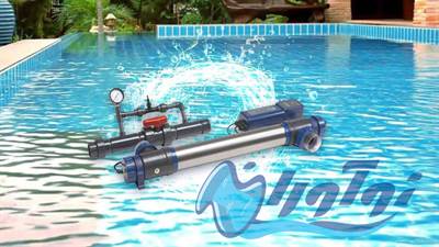 تکنولوژی UV با استفاده از اشعه ماوراء بنفش (UV-C) میکروارگانیسم‌ها را غیرفعال می‌کند. این روش ایمن، سازگار با محیط زیست و مؤثر در گندزدایی استخرهاست، اما بهتر است با روش‌هایی مانند کلرزنی ترکیب شود.