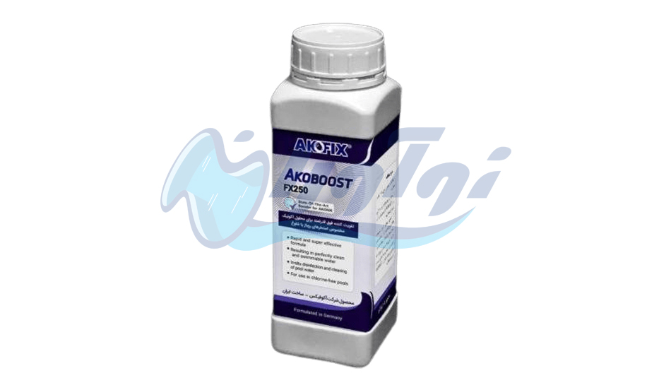 محلول ضدعفونی کننده کامل استخر مدل آکوبوست Akoboost